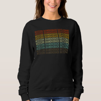 Western Diamondback Rattlesnake Retro Sweatshirt