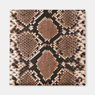 Western Diamondback Rattlesnake Skin Magnet