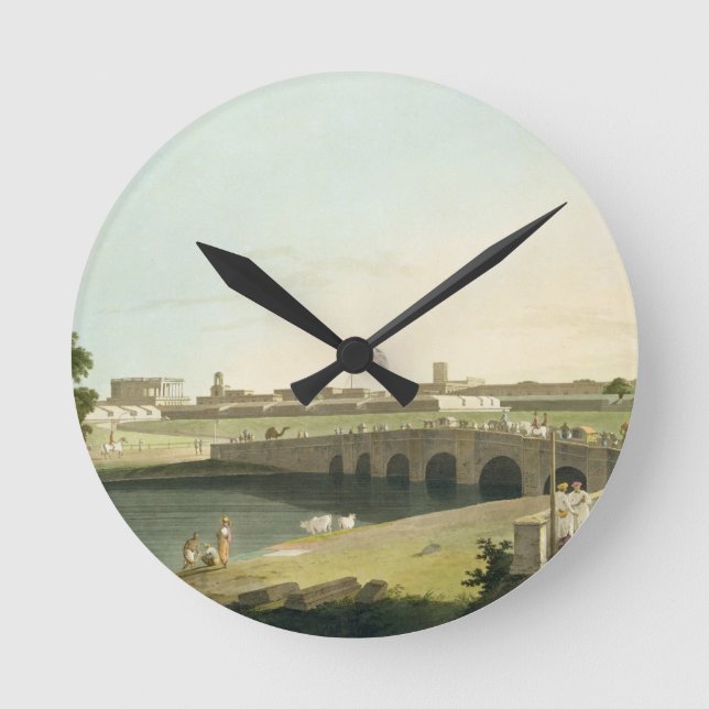 Western Entrance of Fort St. George, Madras, plate Round Clock (Front)