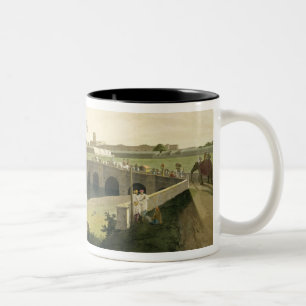Western Entrance of Fort St. George, Madras, plate Two-Tone Coffee Mug