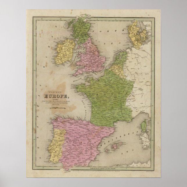 Western Europe Poster (Front)