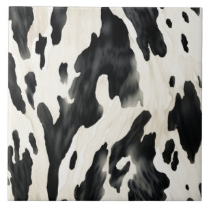 Western Farm Animal Cow Ceramic Tile