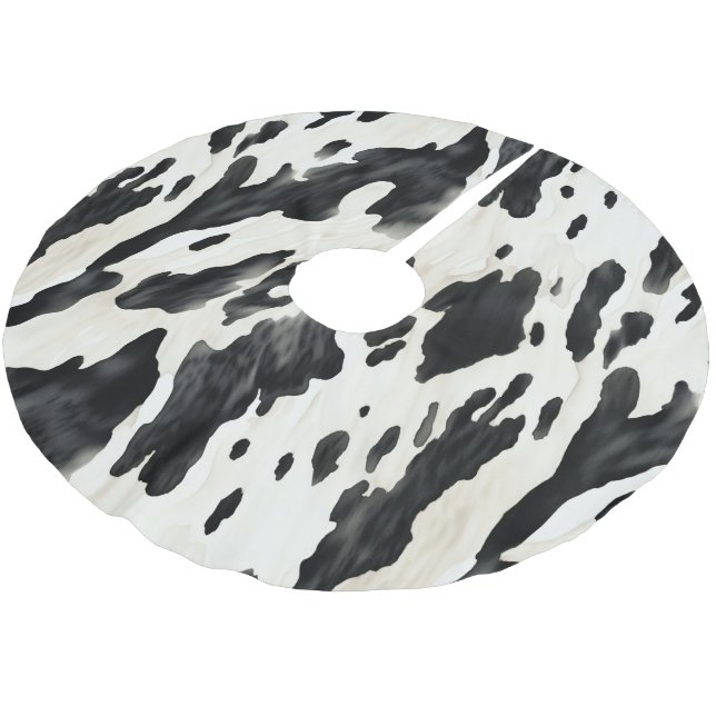 Western Farm Animal Cow Country   Brushed Polyester Tree Skirt (Angled)