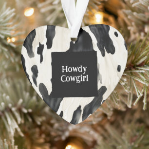 Western Farm Animal Cow Country Christmas Ornament