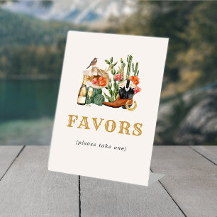 Western Favours Pedestal Sign