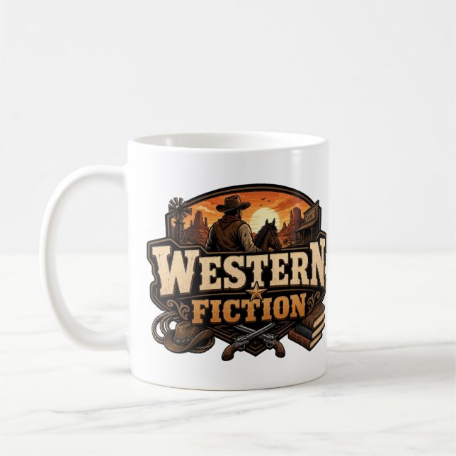 Western Fiction Coffee Mug (Left)