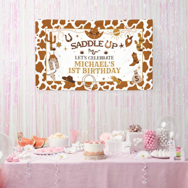 Western First Rodeo Birthday Banner (Party)