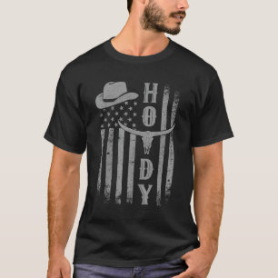 Western Flag Country Rodeo Southern Retro Vintage T-Shirt