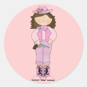 Western Fun Cowgirl Cool Stickers