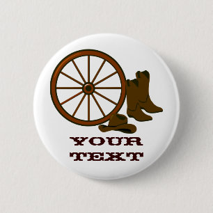 Western Gear Button