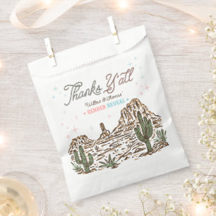 Western Gender Reveal Cowboy or Cowgirl Favour Bag