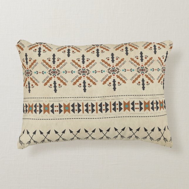 Western Geo Tribal Decorative Cushion (Front)
