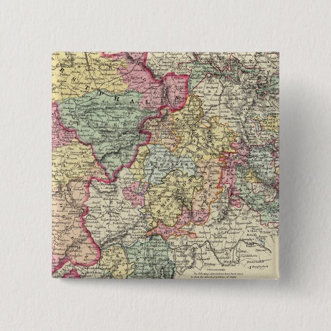 Western Germany 2 15 Cm Square Badge (Front)