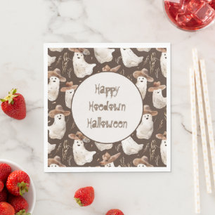 Western Ghosts Halloween Hoedown Party Napkin