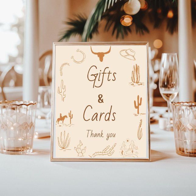 Western Gifts and Cards Bridal Shower  Sign (Creator Uploaded)