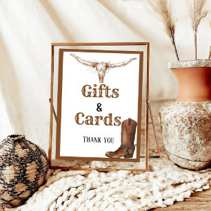 Western Gifts and Cards Bridal Shower Sign