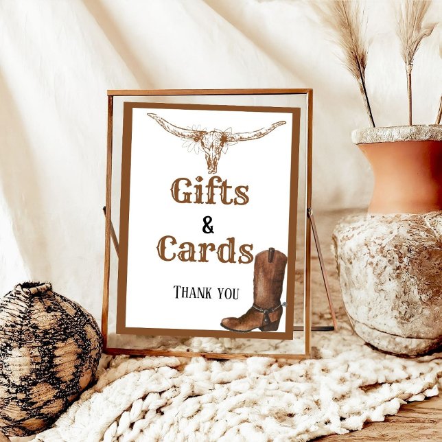 Western Gifts and Cards Bridal Shower  Sign (Creator Uploaded)