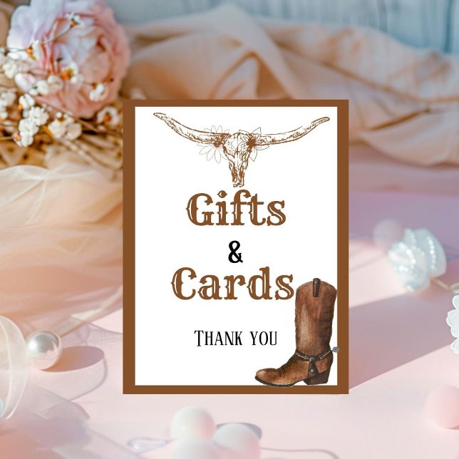 Western Gifts and Cards Bridal Shower  Sign (Creator Uploaded)