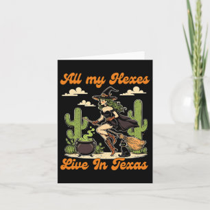 Western Halloween Cowgirl Witch All My Hexes Live Card