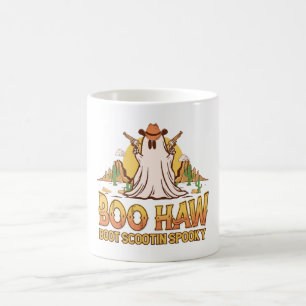 Western Halloween Ghost Funny Cute Coffee Mug