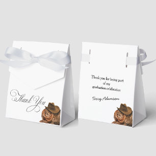 Western Hat and Lasso Graduation party Favour Box