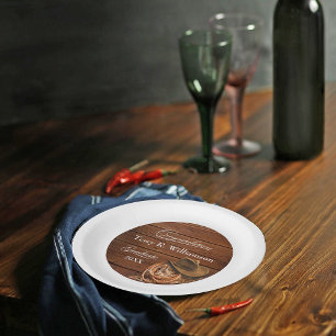 Western Hat and Lasso Graduation Party Paper Plate