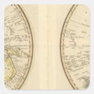 Western Hemisphere 15 Square Sticker