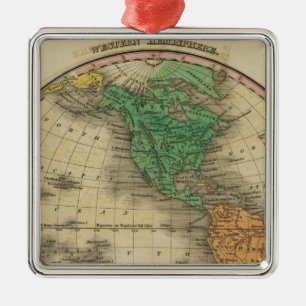 Western Hemisphere 16 Metal Ornament