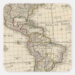 Western Hemisphere 2 Square Sticker