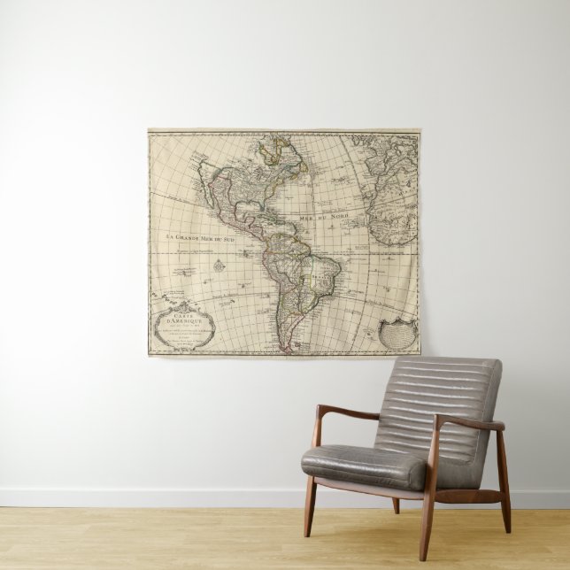 Western Hemisphere 2 Tapestry (In Situ (Horizontal))