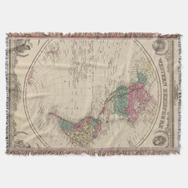 Western Hemisphere 2 Throw Blanket (Front)