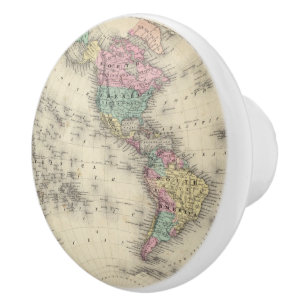 Western Hemisphere 4 Ceramic Knob