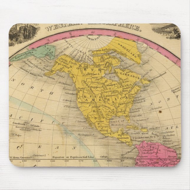 Western Hemisphere Mouse Pad (Front)