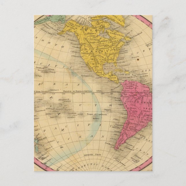 Western Hemisphere Postcard (Front)