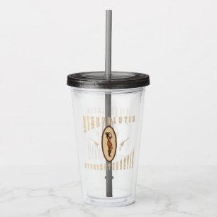 Western highfalutin straight shootin acrylic tumb tumbler