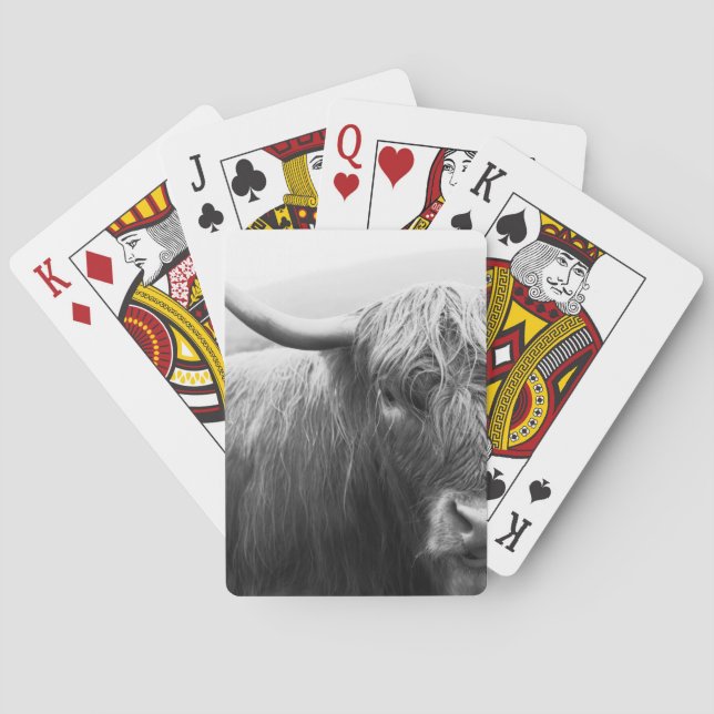 Western Highland Cow Playing Cards (Back)