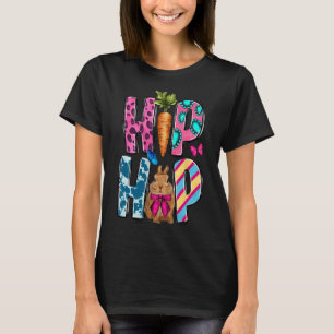 Western Hip Hop Bunny And Carrot Happy Easter Day  T-Shirt