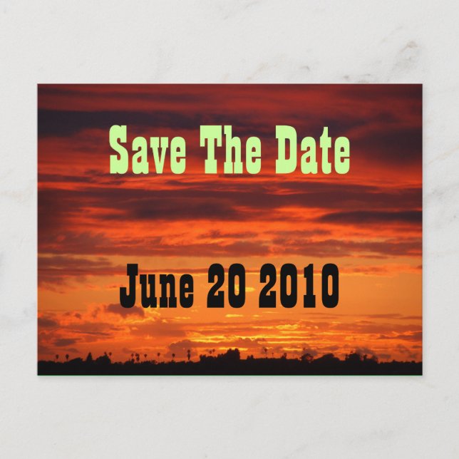Western Horizon Save The Date Postcard (Front)