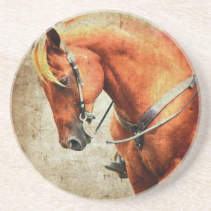 Western Horse Coaster