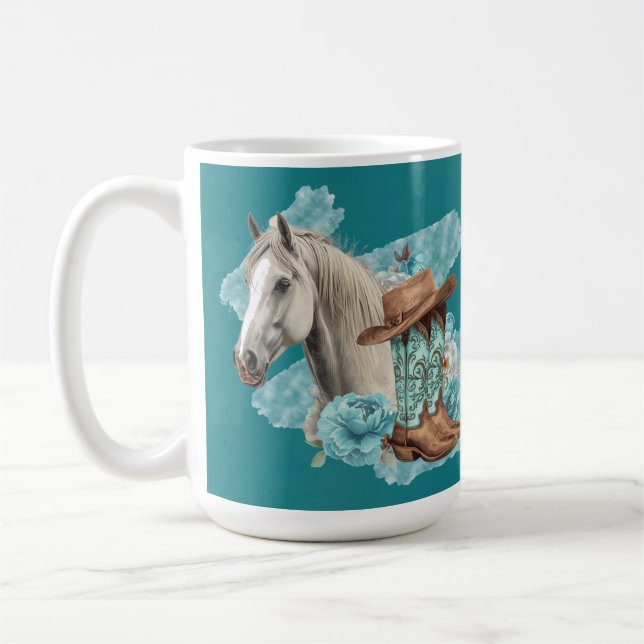 Western Horse Coffee Mug (Left)