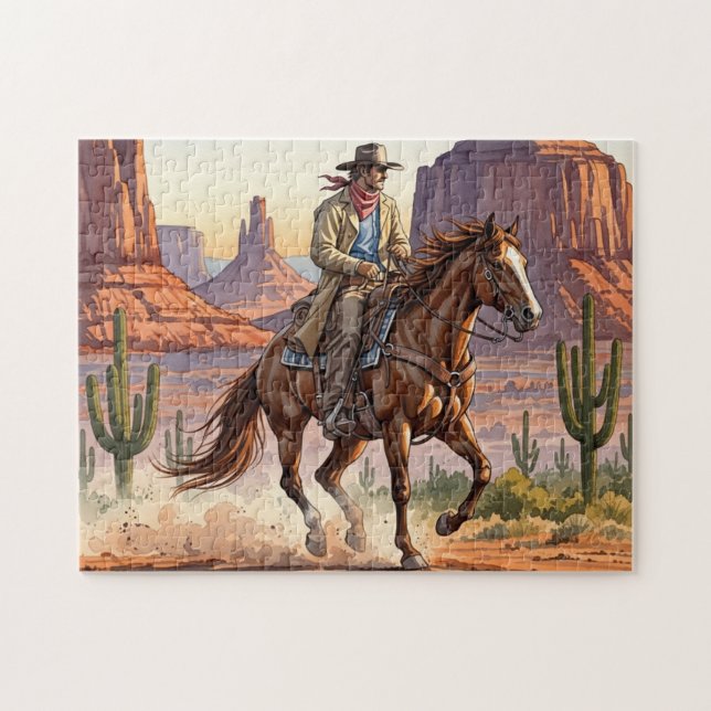 Western Horse Jigsaw Puzzle (Horizontal)