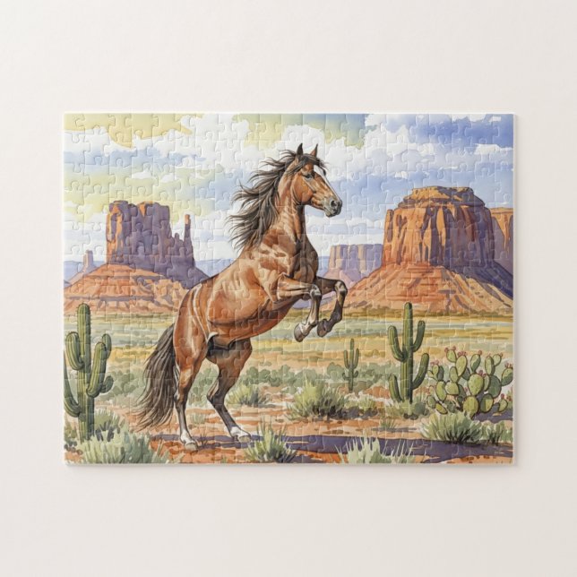 Western Horse Jigsaw Puzzle (Horizontal)