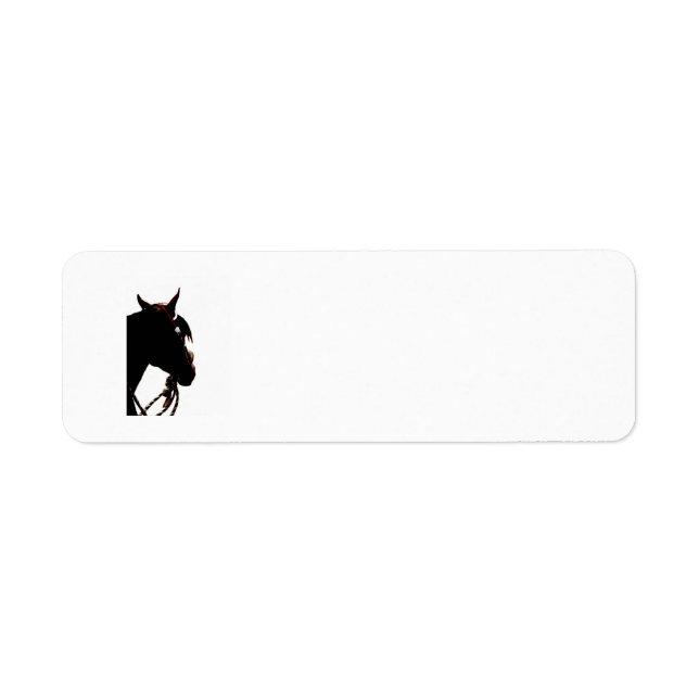 Western Horse Return Address Labels (Front)
