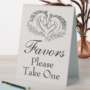 Western Horse Rustic Country Wedding Favour