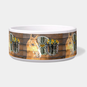 Western Horse Wagon Wheel Horseshoe Cowboy Boots