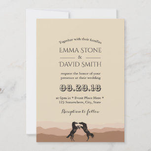 Western Horse Wedding Invitation