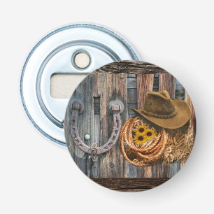 Western Horseshoe Cowboy Hat Lasso Bottle Opener