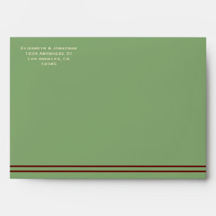 Western Horseshoes Wedding Envelope