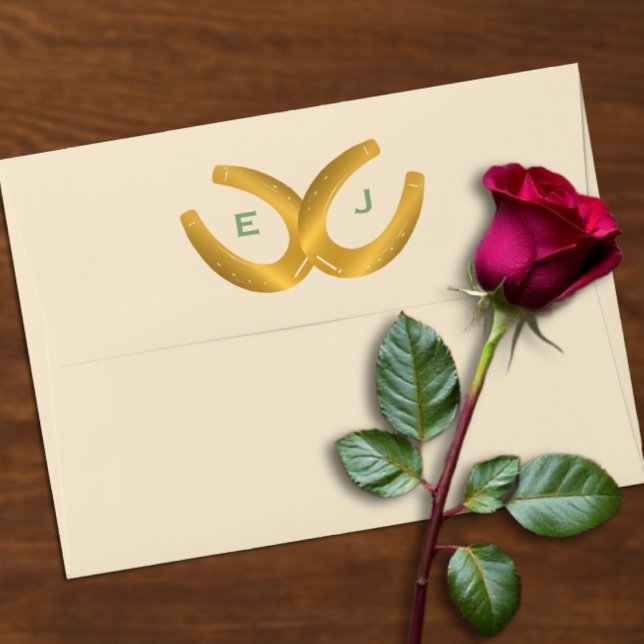 Western Horseshoes Wedding Envelope (Creator Uploaded)