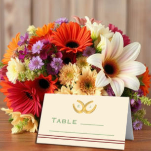 Western Horseshoes Wedding Place Card
